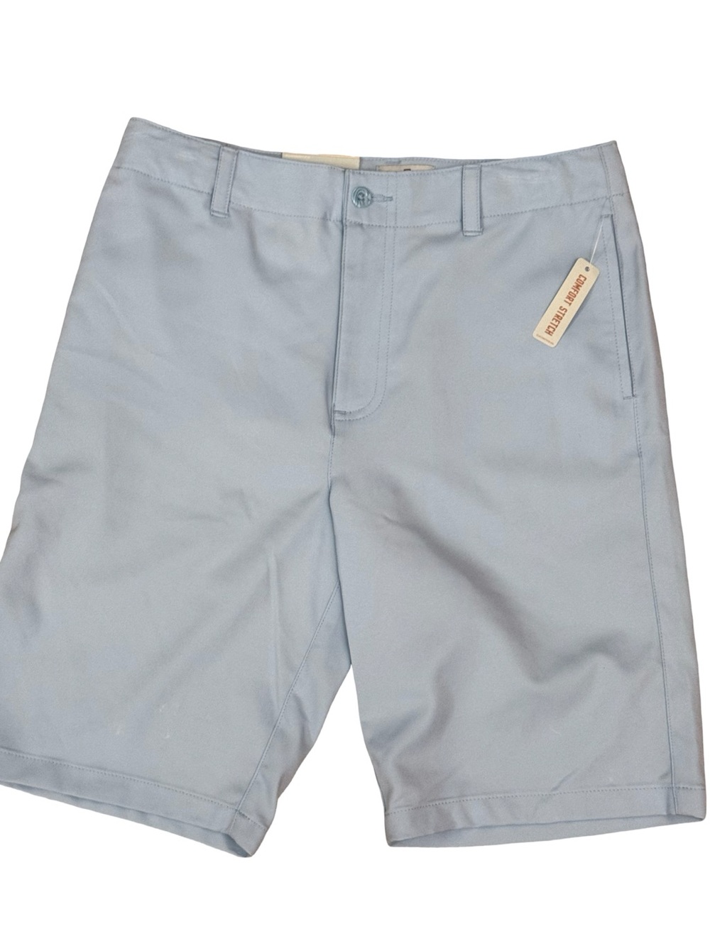 Class Club Light Blue golf Flat-Front Shorts Comfort stretch boy Size 18 NWT